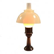 Melody Jane Dolls Houses Melody Jane Dollhouse Copper Base Chimey Shade Table Lamp 12V Light Electric Lighting