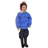 Melody Jane Dolls Houses Melody Jane Dollhouse Man in Wellington Boots Miniature 1:12 Porcelain People