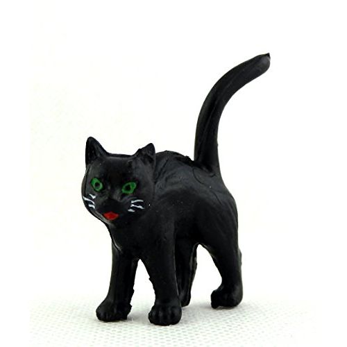  Melody Jane Dolls Houses House Miniature Animal Pet Halloween Accessory Black Cat Standing