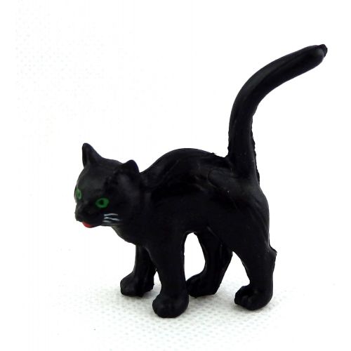  Melody Jane Dolls Houses House Miniature Animal Pet Halloween Accessory Black Cat Standing