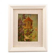 Melody Jane Dolls Houses House Miniature Accessory Dovecote Dovecot Picture Painting White Frame