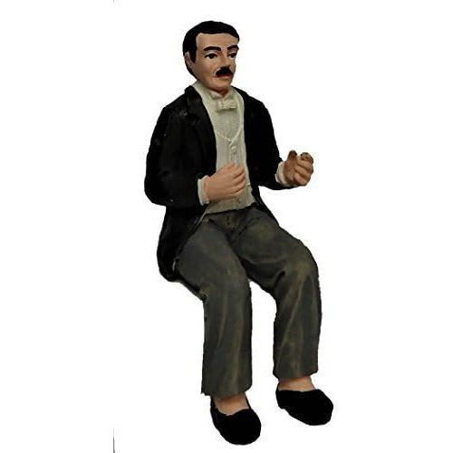  Melody Jane Dolls Houses Melody Jane Dollhouse Gentleman in Evening Suit Sitting People Resin Figure