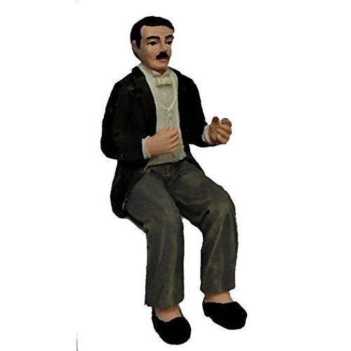  Melody Jane Dolls Houses Melody Jane Dollhouse Gentleman in Evening Suit Sitting People Resin Figure