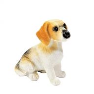 Melody Jane Dolls Houses Dolls House Beagle Sitting Pet Dog Miniature 1:12 Scale Accessory