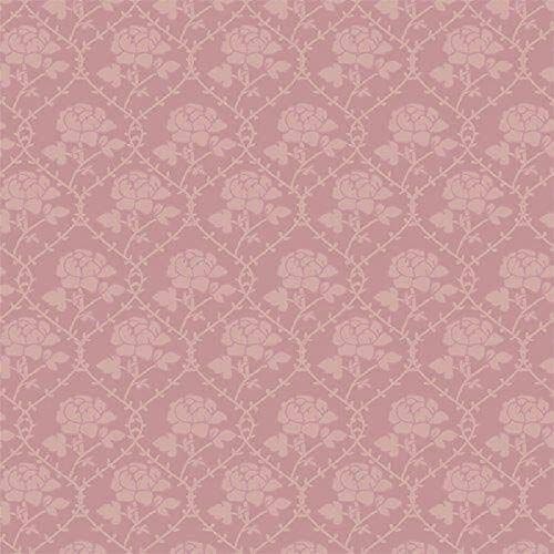  Melody Jane Dolls Houses Dolls House Pink Rose Pattern Wallpaper Miniature 1:12 Scale Print