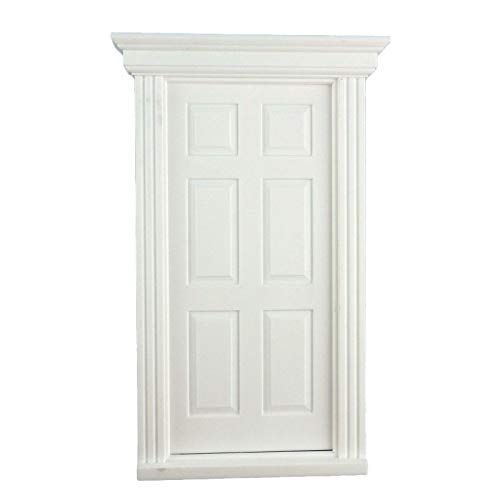  Melody Jane Dolls Houses White Plastic 6 Panel Georgian Door 1:24 Scale DIY Builders