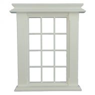 Melody Jane Dolls Houses Melody Jane Dollhouse Miniature White Plastic Georgian Window Frame 12 Pane 1:24 Scale