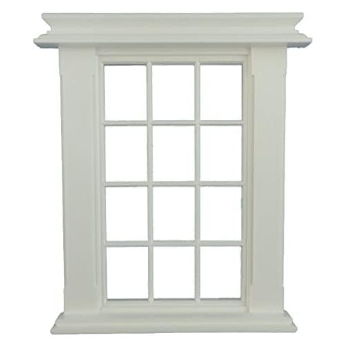  Melody Jane Dolls Houses Melody Jane Dollhouse Miniature White Plastic Georgian Window Frame 12 Pane 1:24 Scale