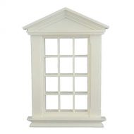 Melody Jane Dolls Houses White Plastic Georgian Window Frame 12 Pane 1:12 Scale DIY Builders