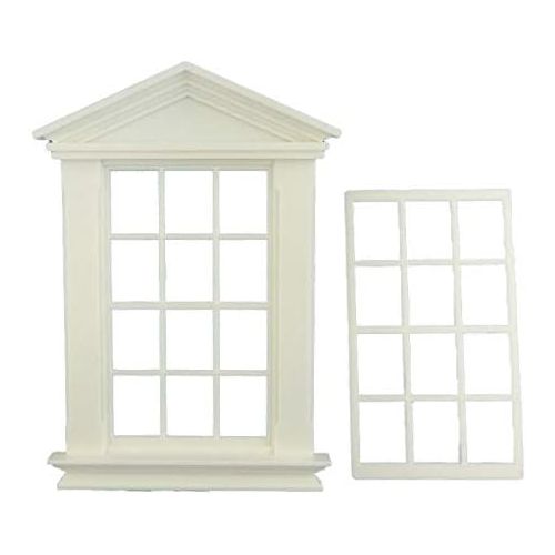  Melody Jane Dolls Houses White Plastic Georgian Window Frame 12 Pane 1:12 Scale DIY Builders