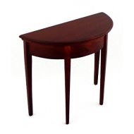 Melody Jane Dolls Houses Mahogany Half Moon Demi Table Miniature 1/12 Scale Hall Furniture