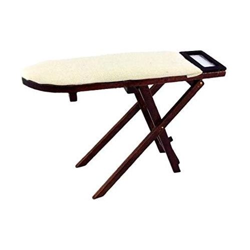  Melody Jane Dolls Houses Miniature 1:12 Kitchen Laundry Accessory Dark Wood Ironing Board