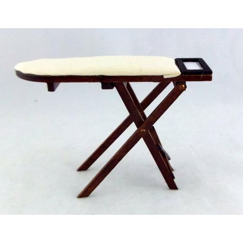  Melody Jane Dolls Houses Miniature 1:12 Kitchen Laundry Accessory Dark Wood Ironing Board