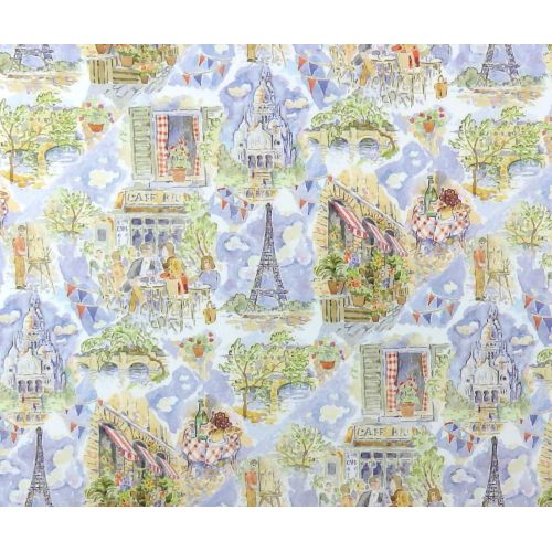  Melody Jane Dolls Houses Melody Jane Dollhouse April in Paris Miniature Print 1:12 Scale Scene Wallpaper