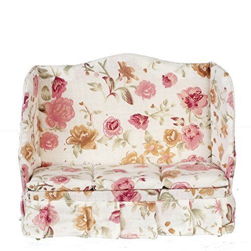  Melody Jane Dolls Houses Melody Jane Dollhouse Rose Floral Sofa Miniature Living Room Furniture