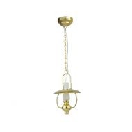 Melody Jane Dolls Houses House Miniature Lighting Led Battery Light Hanging Brass Ceiling Oil Lamp