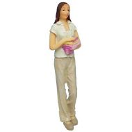 Melody Jane Dolls Houses Melody Jane Dollhouse People Modern Woman Carrying Towels 1:12 Resin Figure