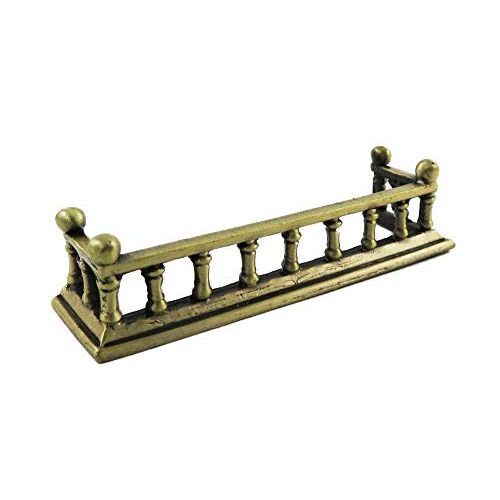  Melody Jane Dolls Houses House Miniature Accessory Antique Brass Fireplace Fender 1:12 Scale