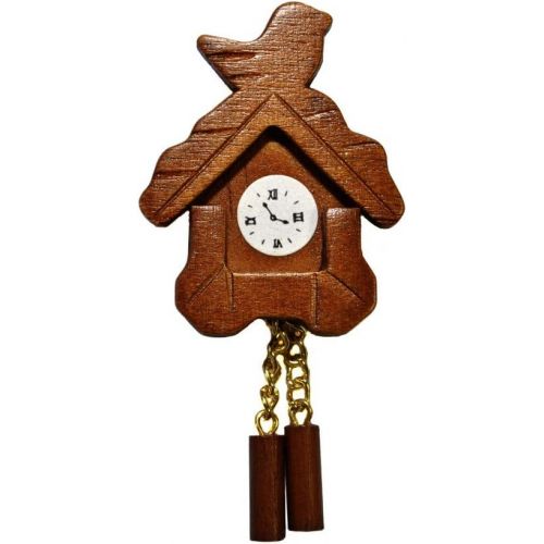  Melody Jane Dolls Houses Dolls House Wooden Cuckoo Clock Miniature Wall Accessory 1:12 Scale