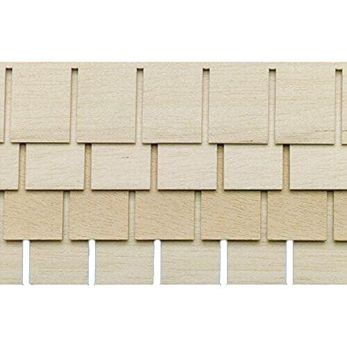  Melody Jane Dolls Houses Melody Jane Dollhouse Shingle Strips Roofing Tiles Pack of 4 Wooden 1:12 Scale