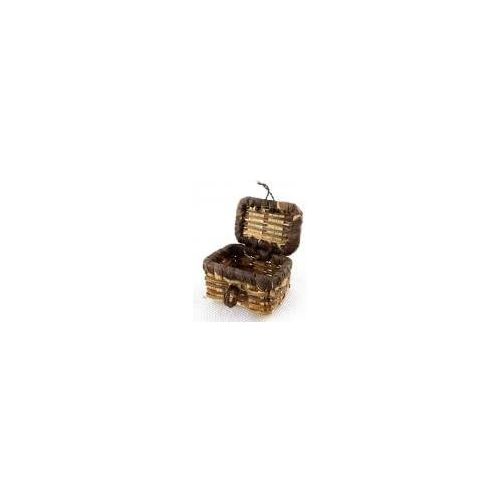  Melody Jane Dolls Houses Melody Jane Dollhouse Wicker Picnic Hamper Woven Basket with Lid Miniature Accessory