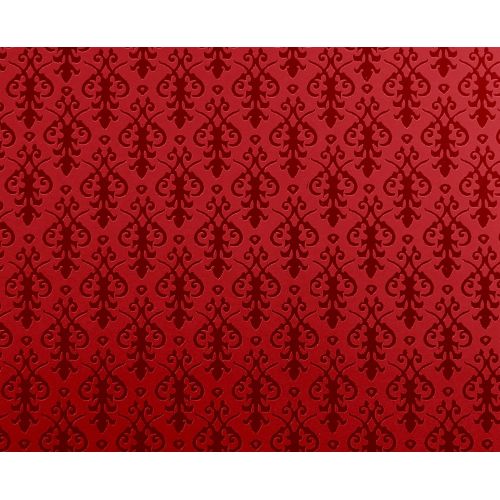  Melody Jane Dolls Houses House Miniature Print 1:12 Victorian Red On Arabesque Wallpaper