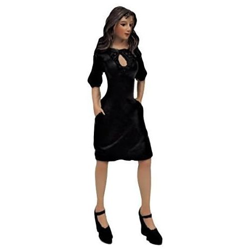  Melody Jane Dolls Houses Melody Jane Dollhouse People Modern Woman in Little Black Dress Resin Figure