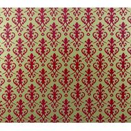 Melody Jane Dolls Houses Melody Jane Dollhouse Victorian Red on Gold Miniature Print 1:12 Scale Wallpaper