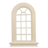 Melody Jane Dolls Houses White Plastic Georgian Tall Arched Window 16 Pane 1:12 DIY Builders