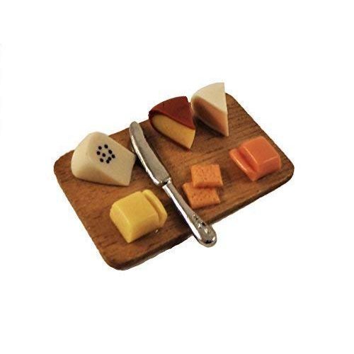  Melody Jane Dolls Houses Melody Jane Dollhouse Cheese Board Miniature Dinner Dining Room Accessory 1:12