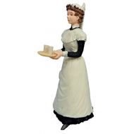 Melody Jane Dolls Houses Melody Jane Dollhouse People Victorian Maid with Drinks on Tray Resin Figure