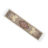 Melody Jane Dolls Houses Melody Dollhouse Beige Turkish Woven Carpet Runner Miniature Rug 1:12 Scale