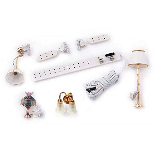  Melody Jane Dolls Houses Melody Jane Dollhouse Electric Light Starter Kit 4 Lights Socket Strip Extension Leads 12V