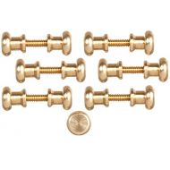 Melody Jane Dolls Houses House Miniature Door Furniture 12 Brass Knobs Handles 6 Screw Threads