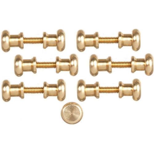  Melody Jane Dolls Houses House Miniature Door Furniture 12 Brass Knobs Handles 6 Screw Threads