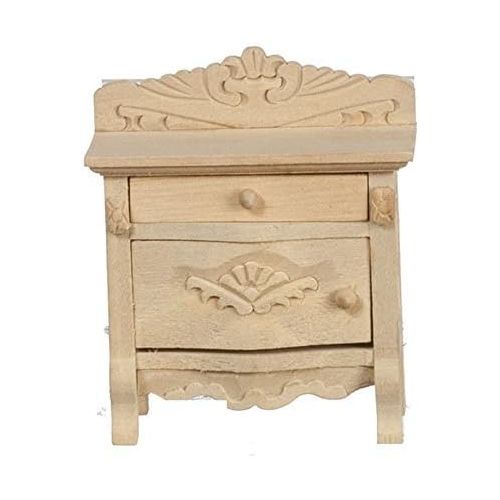  Melody Jane Dolls Houses Melody Jane Dollhouse Bedside Chest Unfinished Bare Wood Miniature Bedroom Furniture