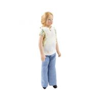 Melody Jane Dolls Houses Dolls House Modern Woman in Summer Jeans & T-Shirt Porcelain Mum 1:12 People