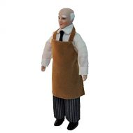 Melody Jane Dolls Houses Melody Jane Dollhouse Working Man in Apron 1:12 Miniature Porcelain People