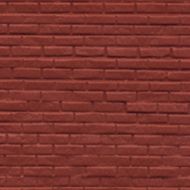 Melody Jane Dolls Houses Melody Jane Dollhouse Rough Red Brick Sheet Miniature 1:24 Scale Moulded Plastic