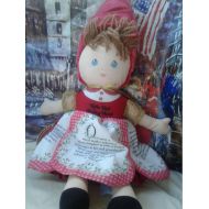 MelodysLostTreasures Vintage Eden Cloth Little Red Riding Hood Doll
