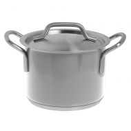 Hubert Sauce Pot, Silver, Stainless Steel 4 25 Liter Capacity - 5 12 Dia x 7 2225 H