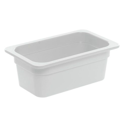  Hubert Cold Food Bar Pan 14 Size White Melamine - 6 38 L x 10 78 W x 4 H