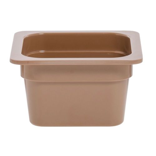  Hubert 16 Size Pan For Cold Food Bars Terra Cotta Melamine Pan - 6 38 L x 6 1516 W x 4 H