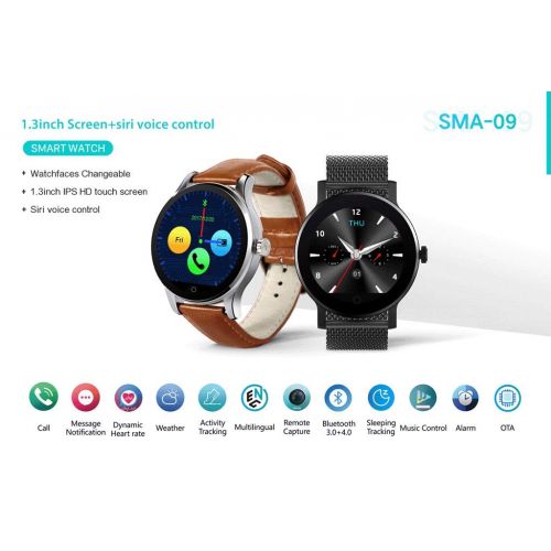  Memela Electronics Smart Watch Fitness Tracker for Android/iOS, Memela IP67 Waterproof Round Touchscreen Sleep Monitor, Information Reminder Sport Smart Watch for Women Men Kids