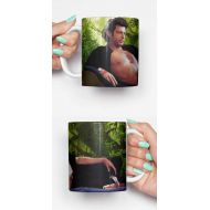 Memeskins Ian Malcolm Jeff Goldblum topless - funny mug, gifts for him, meme mug, unique mug, office mug, christmas mug, gifts for her 4M236