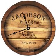 /MemorableGift Personalized Family Winery Wall Clock