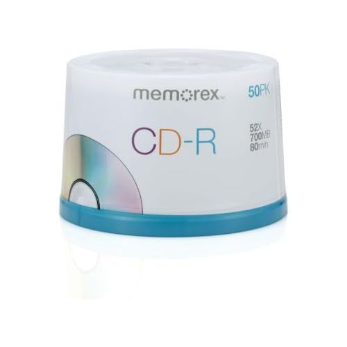  [아마존베스트]Memorex 700MB/80-Minute 52x Data CD-R Media 50-Pack Spindle