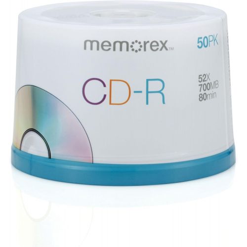  [아마존베스트]Memorex 700MB/80-Minute 52x Data CD-R Media 50-Pack Spindle