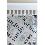MemoryJarCreations Baby Name Blanket - Newborn Baby Blanket - Baby Shower Gift - Personalized Baby Blanket - Custom Baby Blanket - Fleece Baby Blanket