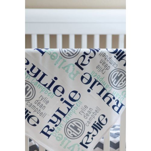  MemoryJarCreations Baby Name Blanket - Newborn Baby Blanket - Baby Shower Gift - Personalized Baby Blanket - Custom Baby Blanket - Fleece Baby Blanket